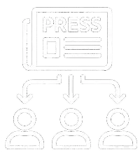 Press distribution icon